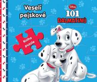 101 dalmatinů Veselí pejskové - Kniha puzzle