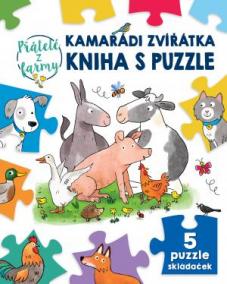 Kamarádi zvířátka kniha s puzzle Přátelé