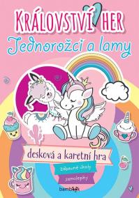 Království her jednorožci a lamy - Zábavné úkoly, samolepky, desková a karetní hra