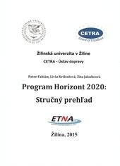 Program Horizont 2020 : Stručný prehľad