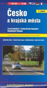 Česko a krajská města 1:500 000 / 1:15 000