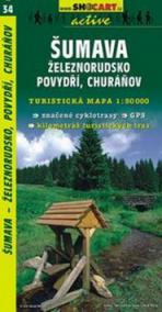 Šumava Železnorudsko Povydří Churáňov 1:50 000