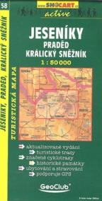 Jeseníky Praděd Kralický Sněžník 1:50 000