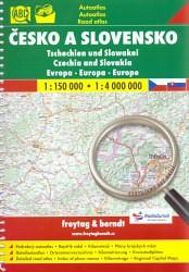 Česko a Slovensko 1:150 000, 1:4 000 000