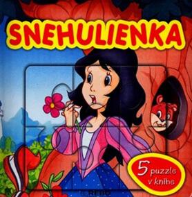 Snehulienka - 5 puzzle v knihe (slovensky)