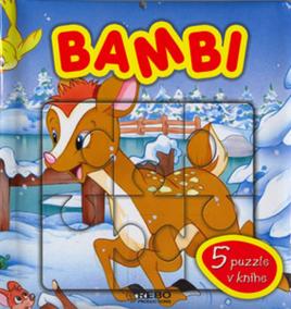Bambi - 5 puzzle v knihe (slovensky)