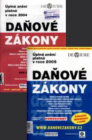 Balíček 2ks Daňové zákony 2004 + Daňové zákony 2005