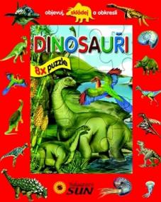 Dinosauři - 8x puzzle objevuj skládej