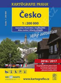 Česko - velký autoatlas 2016/2017, 1:200 000