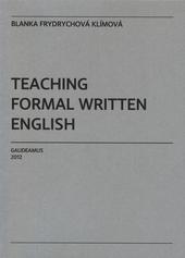 Teaching Formal Written English