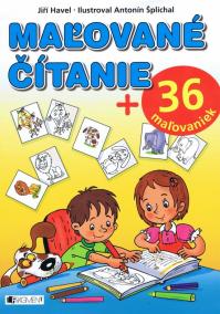 Maľované čítanie + 36 maľovaniek (modrá)