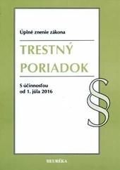 Trestný poriadok. Úzz, 2016