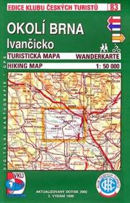 Okolí Brna, Ivančicko - Turistická mapa - edice Klub českých turistů 83