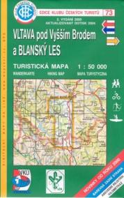 Vltava pod Vyšším Brodem a Blanský les - Turistická mapa - edice Klub českých turistů 73