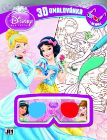 Disney princezny Omalovánky 3D