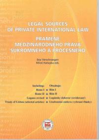 Legal Sources of Private International Law / Pramene medzinárodného práva súkromného a procesného