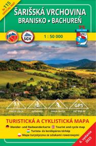 Šarišská vrchovina - Branisko 1:50 000 (6.vydanie)