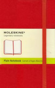 Moleskine: Zápisník tvrdý čistý červený S