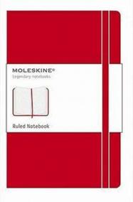 Moleskine: Zápisník tvrdý linkovaný červený L